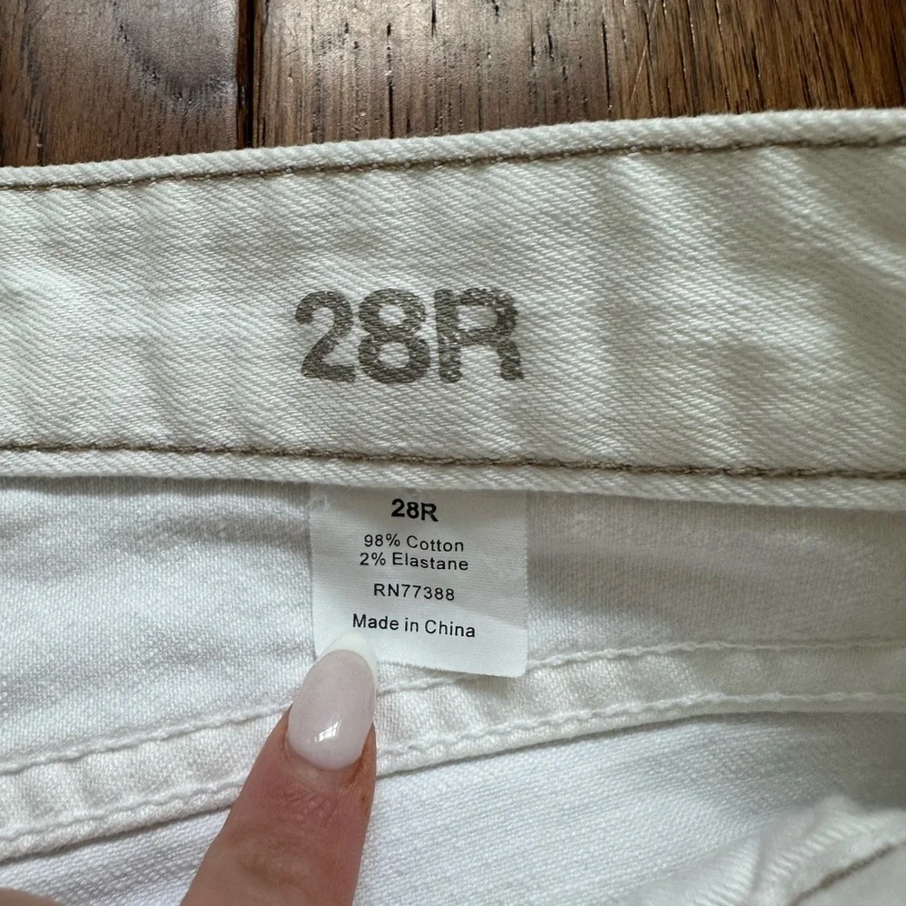 J. Crew White Straight-Leg Jeans Size 28R - Picture 4 of 5